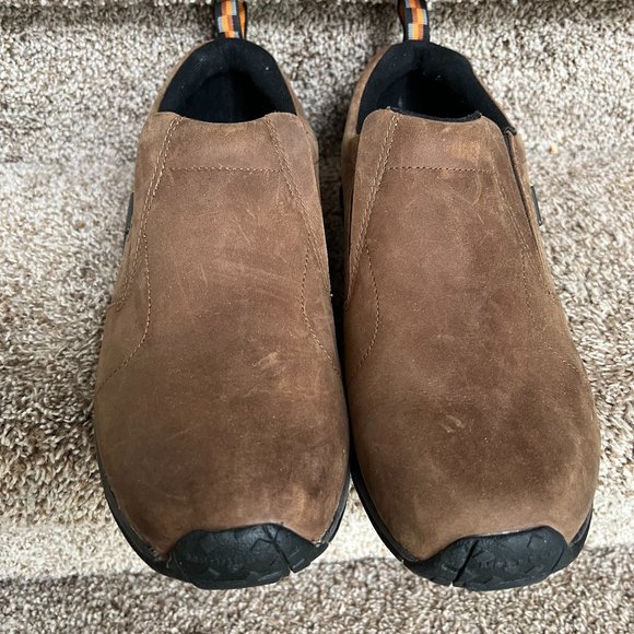 Merrell Men\'s Brown Jungle Closed Toe Leather Mules. main image 7